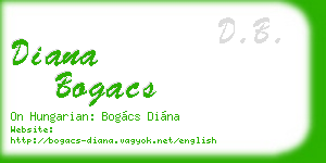 diana bogacs business card